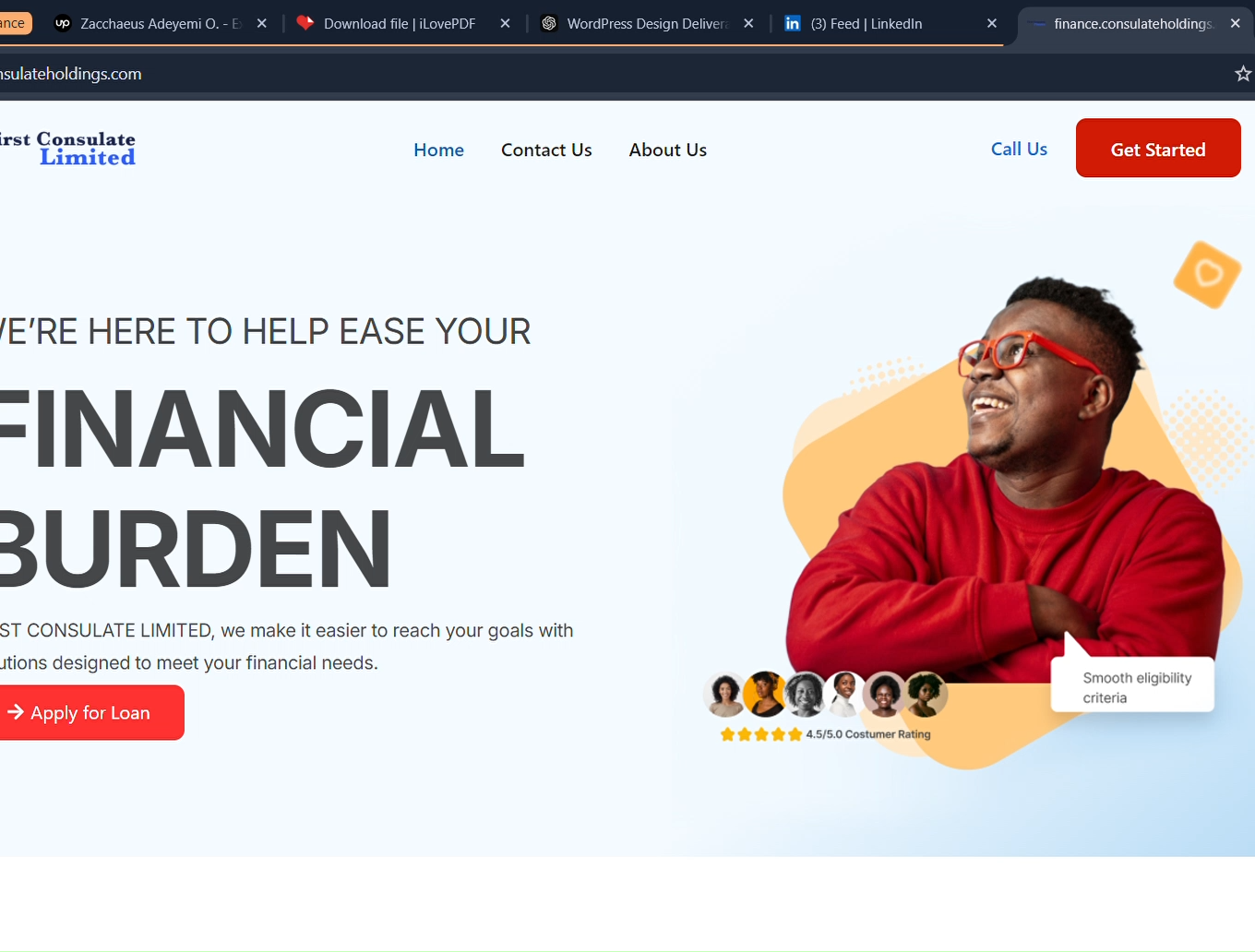 Figma to Elementor based WordPress Bussiness Website